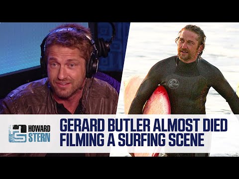 Gerard Butler Almost Died Surfing (2013)