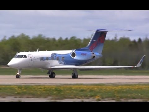 Colorful Gulfstream III Takeoff