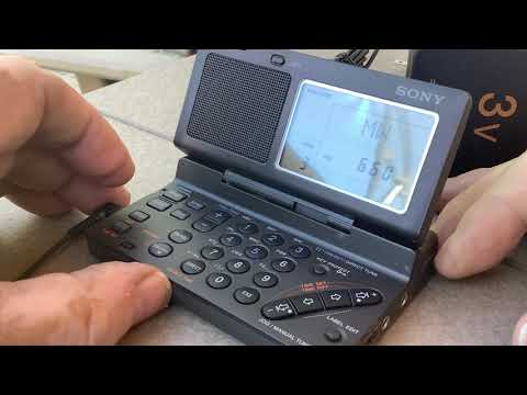 Sony ICf-Sw100 am with Synchronous detector, SSB and fm receiver. With active antenna.