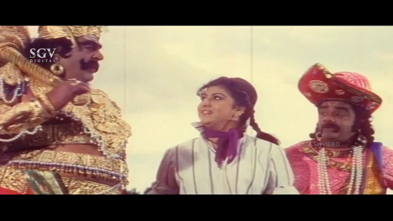 Malashree Brings Yama and Chitragupta To Earth Comedy Scene | Hello Sister Kannada Movie | Doddanna