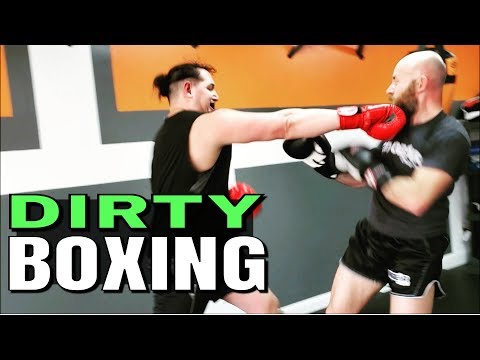 Head Bounced Off the Wall in Sparring | Clinch and Wrist Control Details for Dirty Boxing