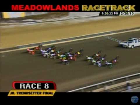 2010 02 20 Meadowlands R8-$76,500 Junior Trendsetter Final 3 Year Old Colts and Geldings