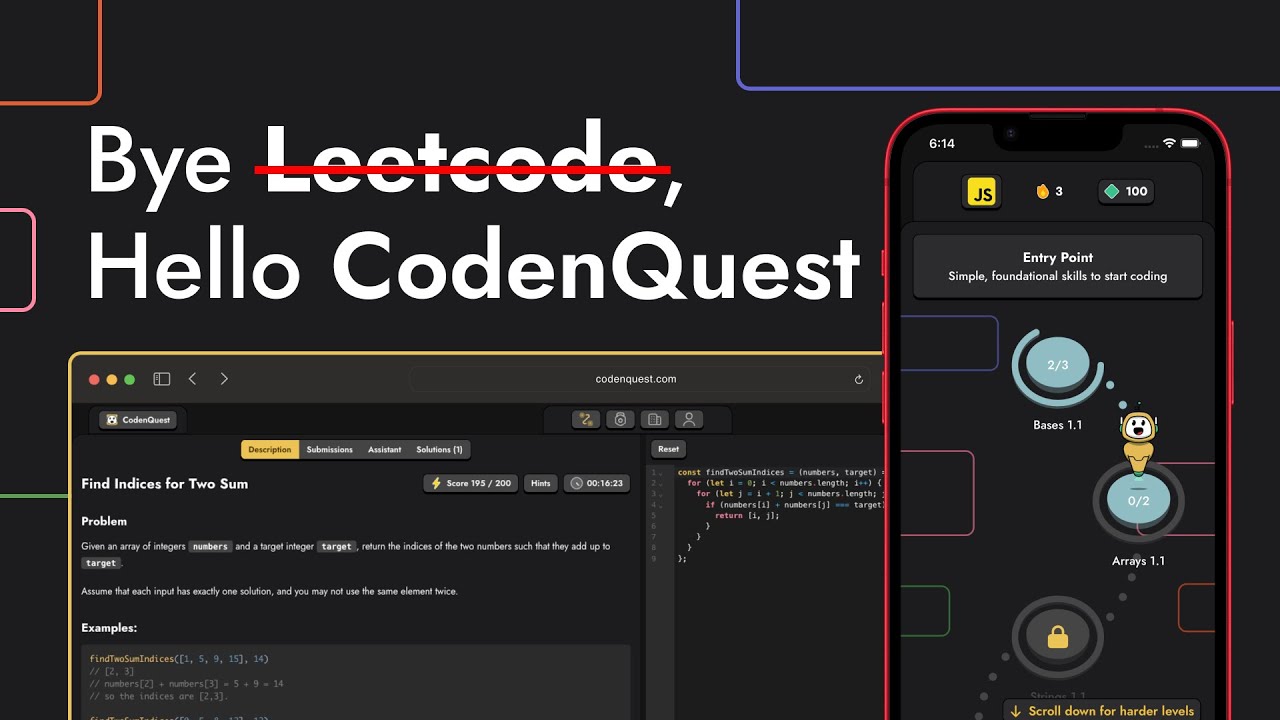 CodenQuest demo video