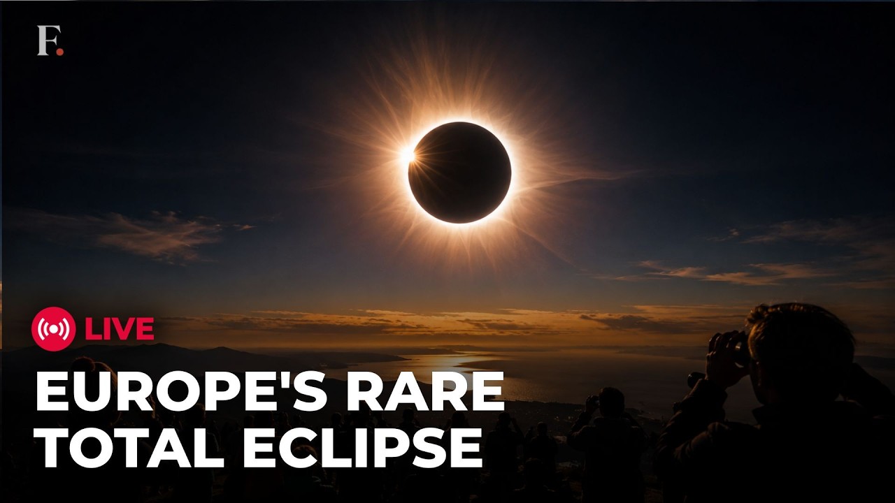 Solar Eclipse LIVE: Historic Total Eclipse Sweeps Across Europe | Spain, Iceland, UK