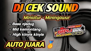 Download lagu AUTO JUARA !!! DJ CEK SOUND FULL VARIASI BASS KOPLO JARANAN mp3