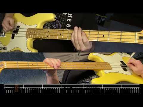 Blink 182 - Carousel - Bass Playthrough With Tab