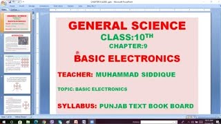 Basic electronics Chapter-9 (Part-2)