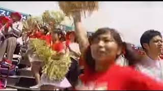 巨乳チアガール　おっぱいがゆっさゆっさ