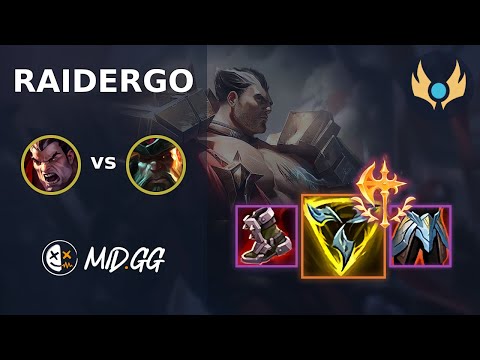 MID.GG: [ RaiderGO ] Darius TOP vs Gangplank | EUW CHALLENGER | LOL Season 2025