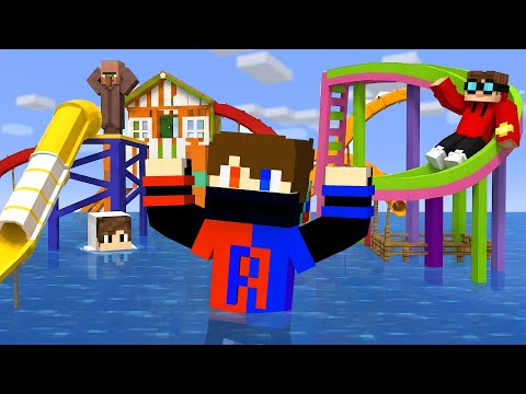I Built A Waterpark in Minecraft!
