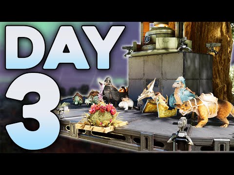 INSANE Progress on My Small Tribes Treehouse Base! - ARK Ascended PvP