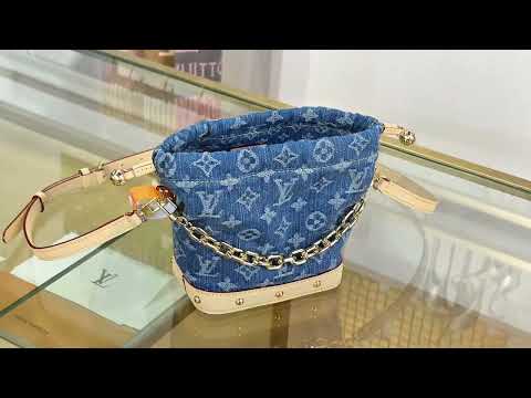 Louis Vuitton Nano Noé Backpack M83043 Denim Blue