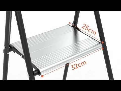 Gambar Fixsteps 1.1 Mtr Tangga Lipat Aluminium Basic 3 Step - Hitam