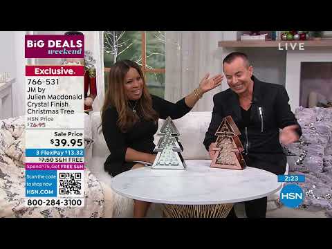 JM by Julien Macdonald Crystal Finish Christmas Tree