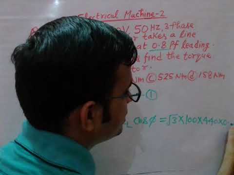 #Syn_25#Numerical_on_Torque_Developed_of_3Phase_Syn_Motor#IES_2017
