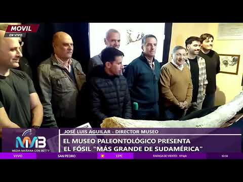 Presentan en San Pedro  del fósil más grande de sudamerica