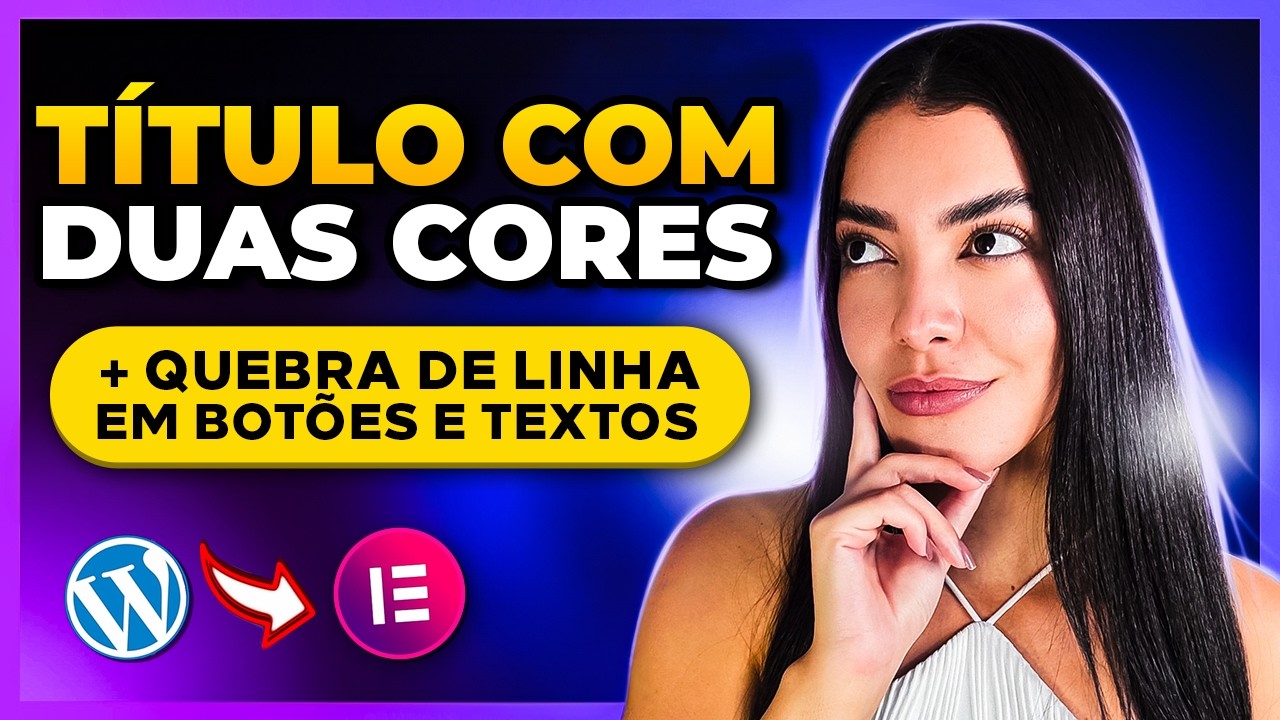Como Fazer TÍTULO COM DUAS CORES no Elementor + Quebrar Linha em Textos [Truques Elementor]