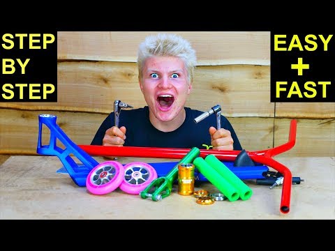 HOW TO BUILD A CUSTOM PRO SCOOTER! (easiest & fastest way)