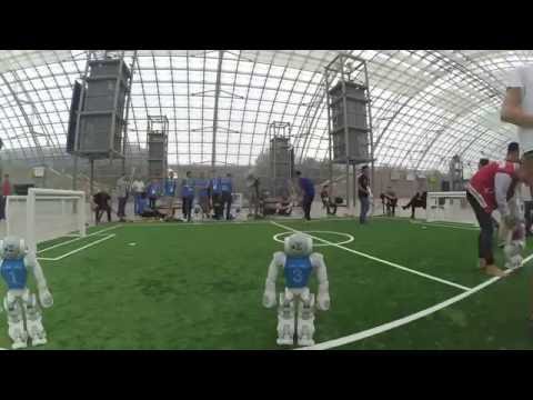 RoboCup 2016 - Outdoor Challenge Round 1 - Nao-Team HTWK Leipzig vs. TJark - Timelapse