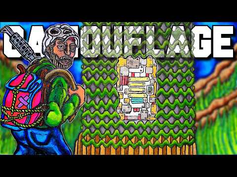 I Built a CAMOUFLAGED Solo Hideout - Rust