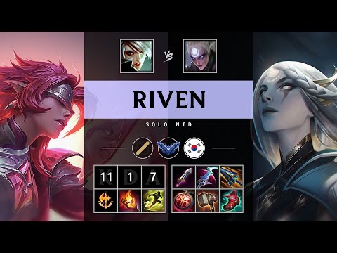 Riven Mid vs Diana - KR Diamond Patch 25.09