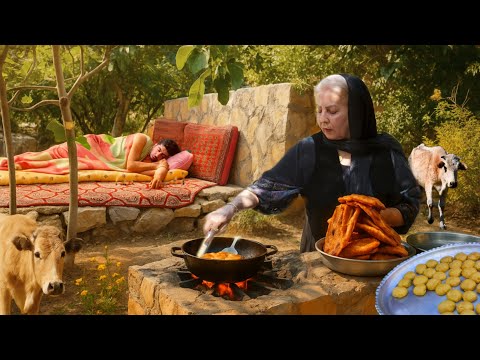 Rural Morning in Iran: Fresh Bread & Village Breakfast