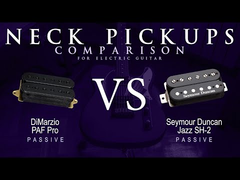 DiMarzio PAF PRO vs Seymour Duncan SENTIENT - Passive Neck Guitar Pickup Comparison Tone Demo