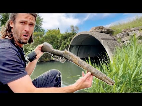 Magnet Fishing EVERYTHING Criminals DUMPED into Canals in FRANCE