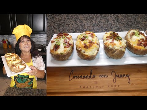 FACILISIMO PAPAS AL HORNO CON TOCINO/ EASY BAKED POTATOES W/BACON