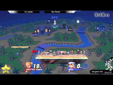 Team DG Smash Bros Wii U Sir_Socke vs Tpa Paisen @ allesgeben#18 LB 3 06.05.2015