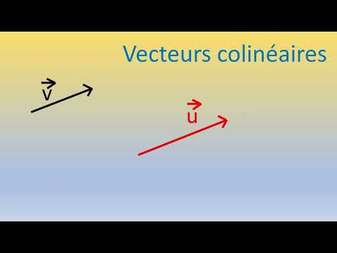 vecteurs colinéaires - définition
