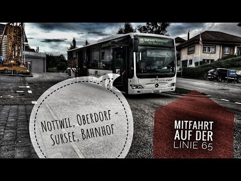 Rottal Auto AG - Linie 65 Mitfahrt Nottwil, Oberdorf - Sursee, Bahnhof