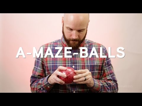 A-Maze-Ball Maze Game from ThinkGeek - YouTube