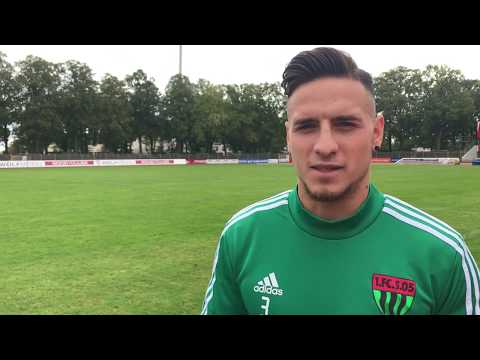 Gianluca Lo Scrudato vor der Partie: TSV Buchbach - FC Schweinfurt 05