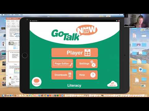 GoTalk Now as a Literacy Tool