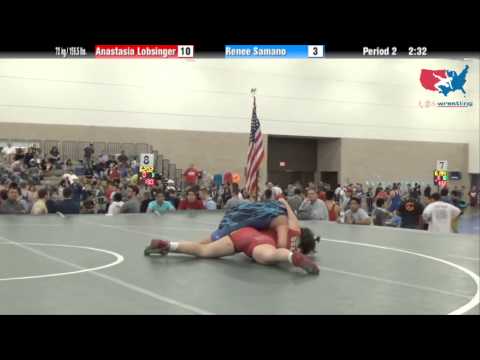 FILA Junior 72 kg / 158.5 lbs. - Anastasia Lobsinger vs. Renee Samano