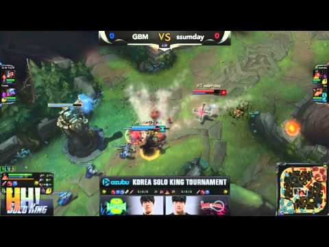 1. [kr] Ssumday vs GBM - Game 1 - "The Solo King" Korean 1vs1 Tournament  Semifinals