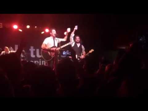Will Varley crowd surfing at Frank Turner show - November 3, 2016 - Ithaca, NY