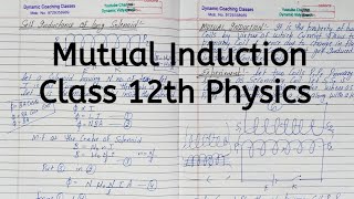 Mutual Induction, Chapter 6, Electromagnetic Induction, Class 12 Physics