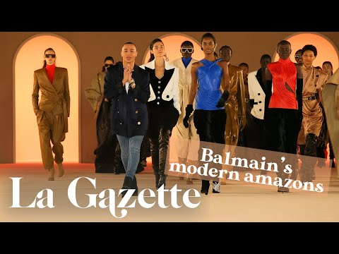 BALMAIN: OLIVIER ROUSTEING’s lesson in THIGH HIGH BOOTS and 80s bling⎜La Gazette
