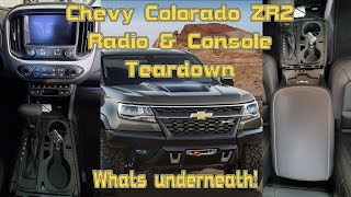 Chevy Colorado ZR2 2019 Radio & Center Console Teardown - Whats underneath?