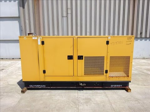 Used-Caterpillar Olympian 125 kW natural gas generator - stock # 47187001