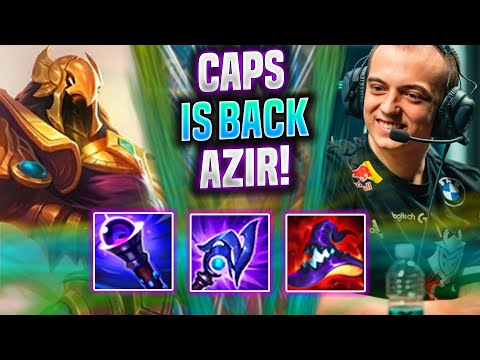 CAPS BRINGS BACK AZIR! - G2 Caps Plays Azir Mid vs Yasuo! | Season 2022