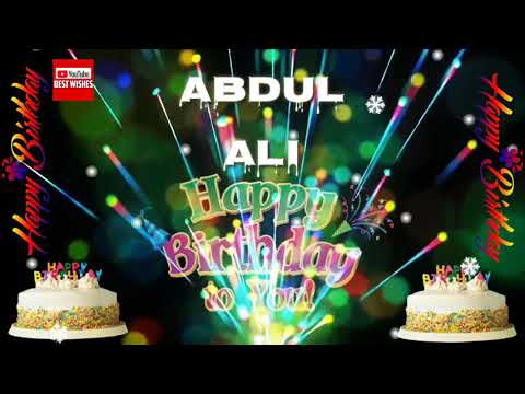 Happy Birthday Abdul Ali _||_Best_Wishes_||