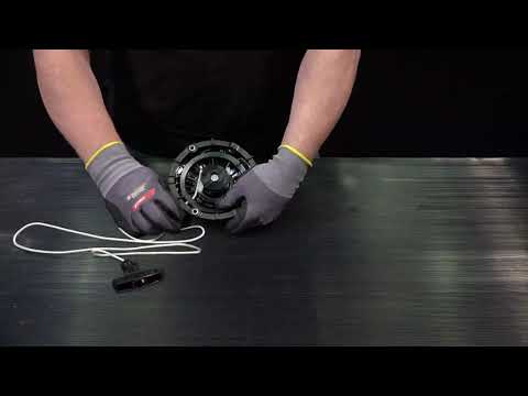 Ammann Rammer ATR 30_ Starter rope exchange service video