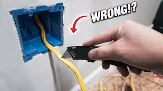 Most Common DIYer Electrical Mistake When Cutting Cable Sheathing - 5 Tips To Do It Right! HOW TO
