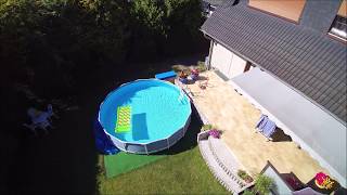 Poolbau 2020 oder auch Planschbecken 2.0 Intex Prism Frame