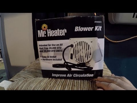 HOW TO INSTALL THE MR HEATER BLOWER MOTOR F299201 FOR THE WALL HEATER by CRONES VLOG
