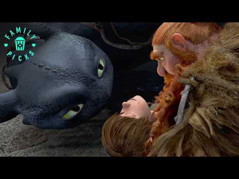 Toothless Saves Hiccup and Returns Him to His Family | How to Train Your Dragon