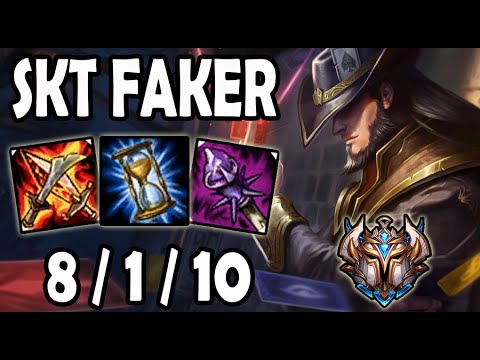 Faker TWISTED FATE vs QIYANA [ MID ] Challenger Korea